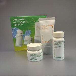 Innisfree Hydrate + Protect Bestseller Minis Set Green Tea Hyaluronic SPF 36 New